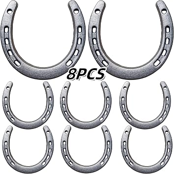 Desyeryamimi 8 PCS Horseshoe Wall Decor