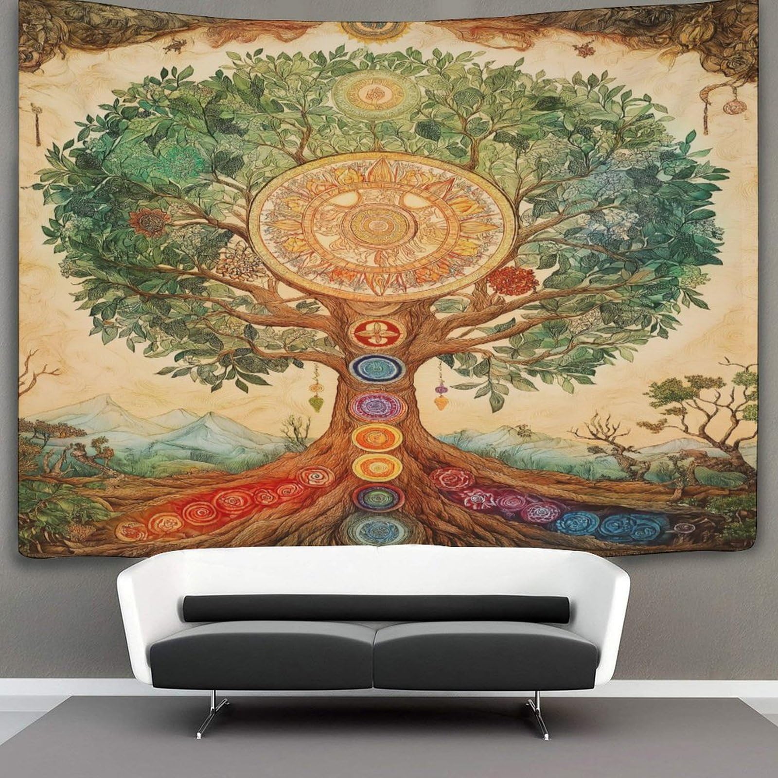 Kaiyun Style-11 The Tree Of Life Tapestry Bedroom Aesthetic - Indie Wall Tapestry Room Decor Tapestrys Tapestry World Tree Wall Hanging,Wall Art 70Cmx100cm