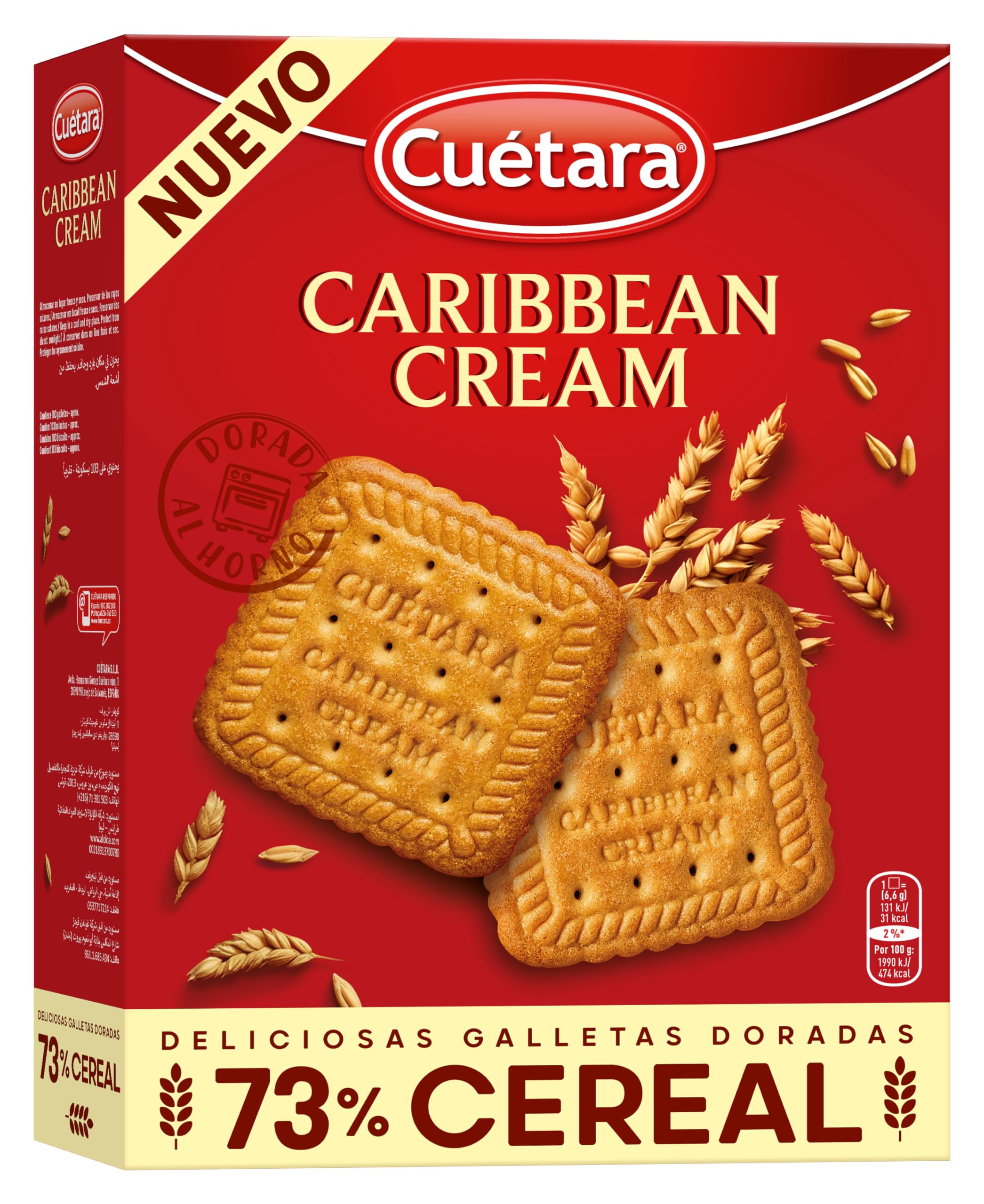 Caribbean Cream 680g de Cuétara