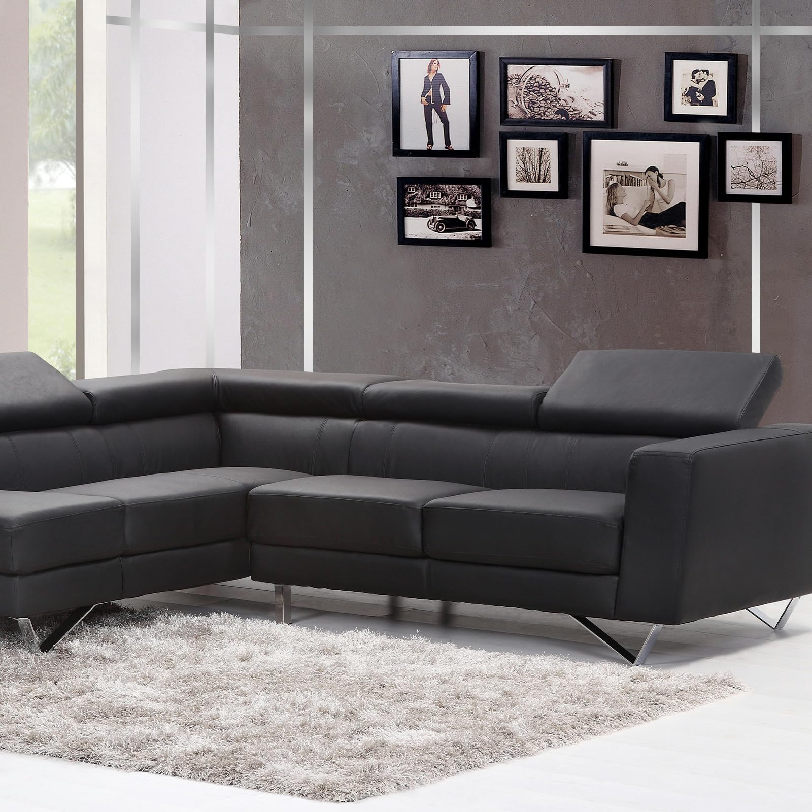 QWORK Selbstklebende Edelstahl-Wandleiste 5m X 1cm - Gebürstet Für Heimdekoration