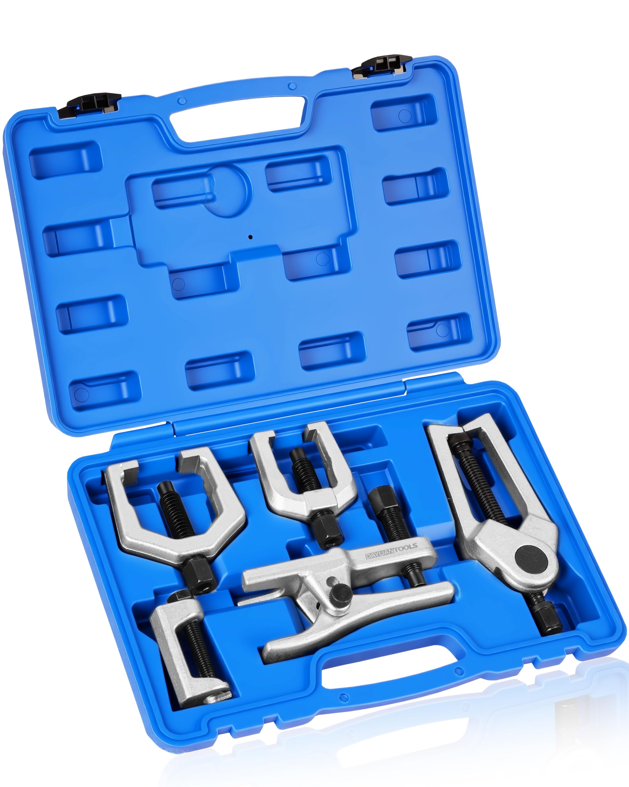 DAYUAN Juego de herramientas para auto que incluye extractor de rótulas, articulación esférica, extractor de cabeza de barra de acoplamiento, 5 piezas