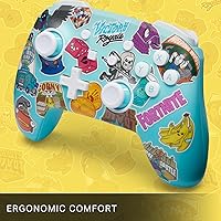 Vista 7 de PowerA Enhanced Wireless Controller for Nintendo Switch - Fortnite Sticker Mania, Nintendo Switch - OLED Model, Nintendo Switch Lite, Gamepad, game