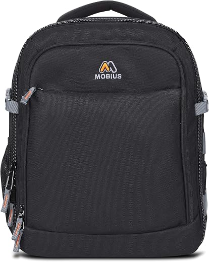 MOBIUS Cameraman Backpack Bag for Video Camera|100% Waterproof Bag with LED Battery Charger Compartment and Sun Gun Mike H...