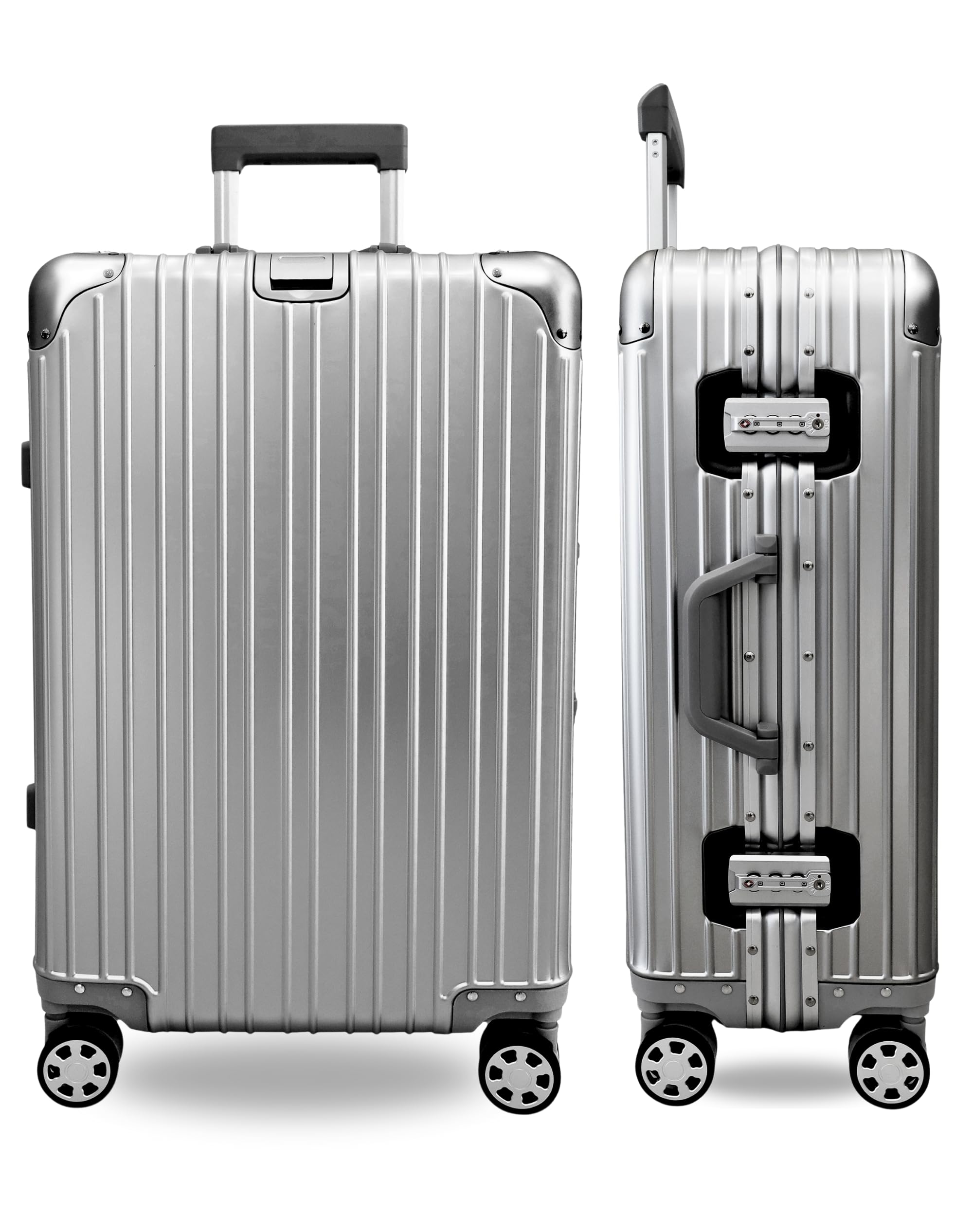 シルバー アルミニウム キャリーケース　SPORT ITALY Amazon | [LAKIA] 新技術搭載 スーツケース オールアルミ合金 キャリー