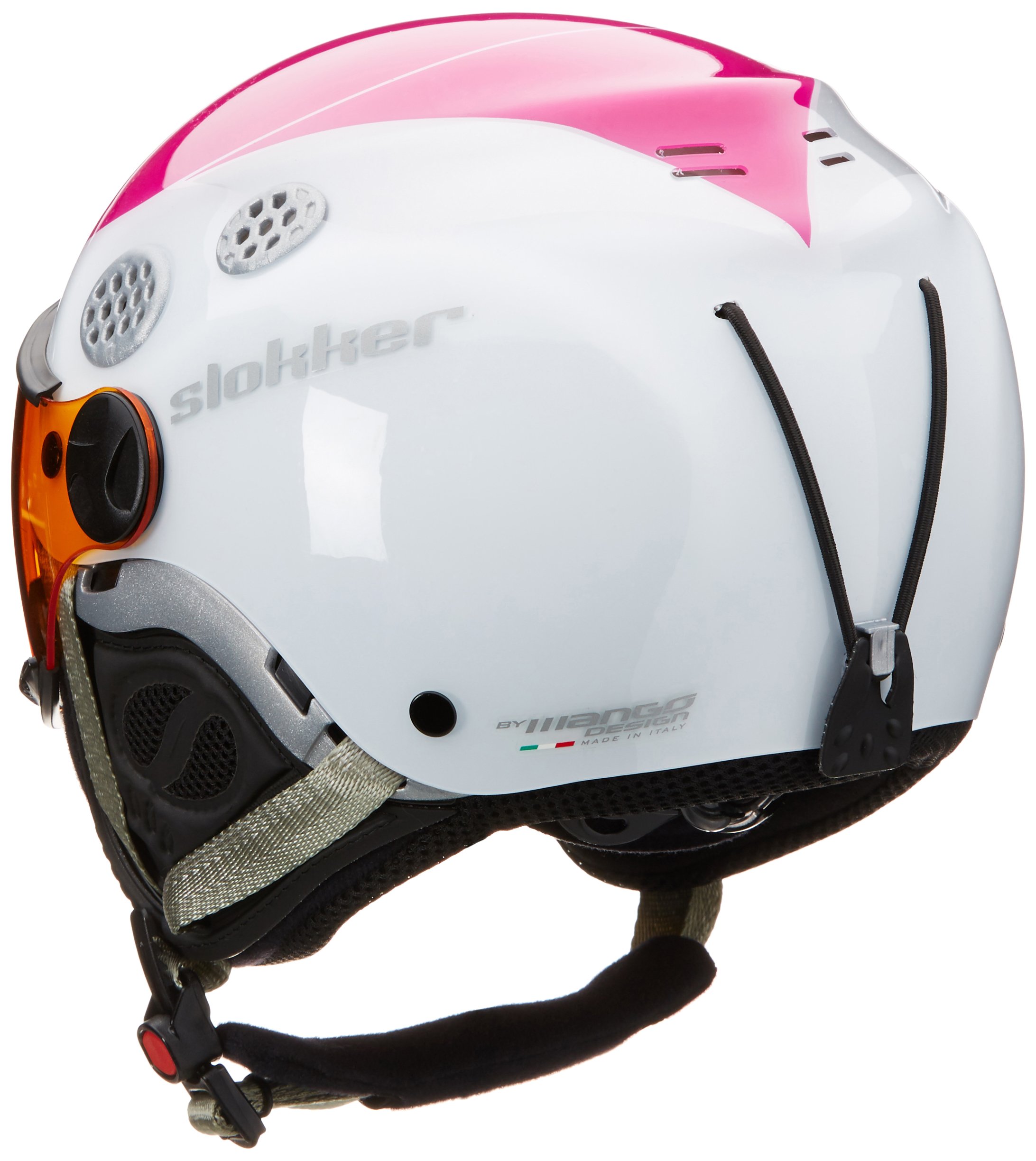 Slokker Skihelm Jaky, Pink, 48-51, 07201-2 Sport & Freizeit
