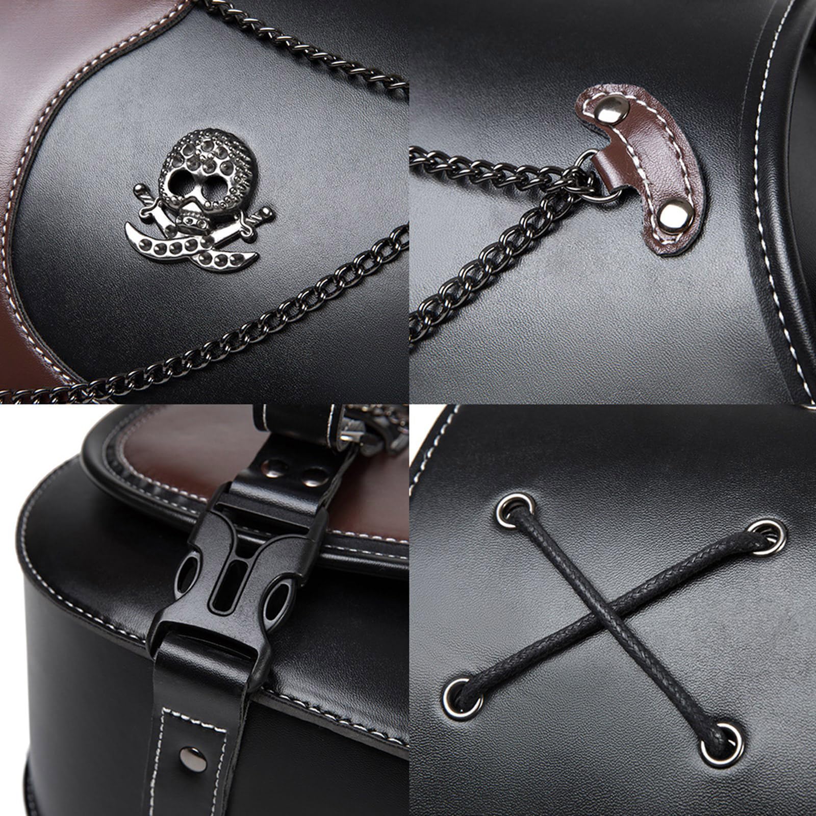 1 paire de sacoches de moto pour outils de voyage, sac de rangement pour moto, style rétro, sacoche, bagage latéral pour moto