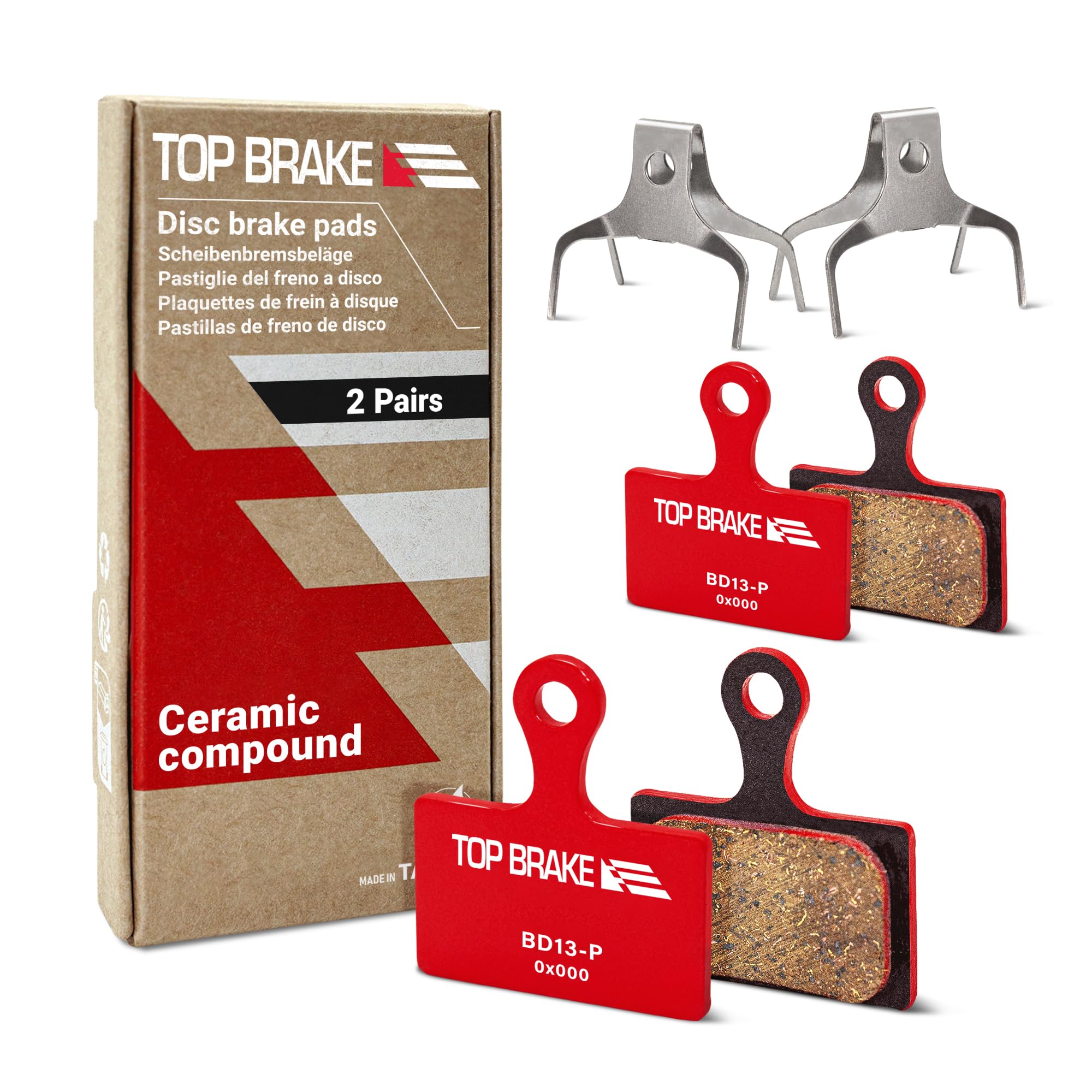 TOP BRAKE Pastiglie freno a disco compatibili con Shimano XTR-M9100 RX400/810 Tektro HD-R310 510 TRP-Hylex | MTB Road Gravel racing cycling