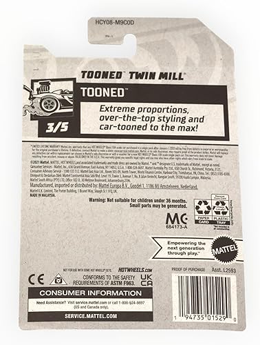 Miniatura 2 de Hot Wheel 2022 - Caza del tesoro - Molino gemelo con punta [negro] 3/5 - 81/250