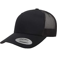 YP Classic Retro Trucker Cap, Black