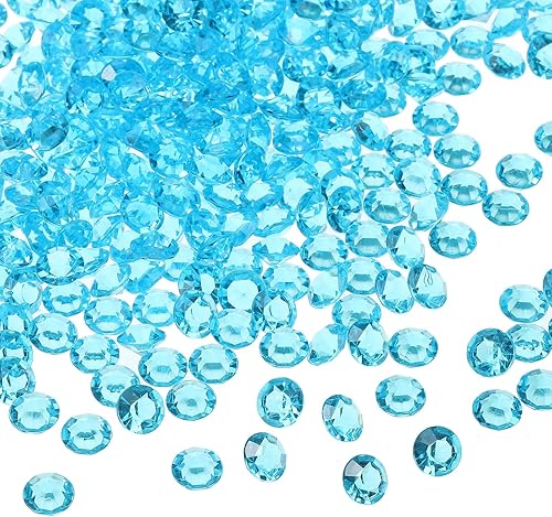 Miniatura 1 de PATIKIL 1000 piezas de diamantes acrílicos para jarrón, rellenos de plástico de 0.394 pulgadas, cristales falsos, gemas para mesa de boda, diamante