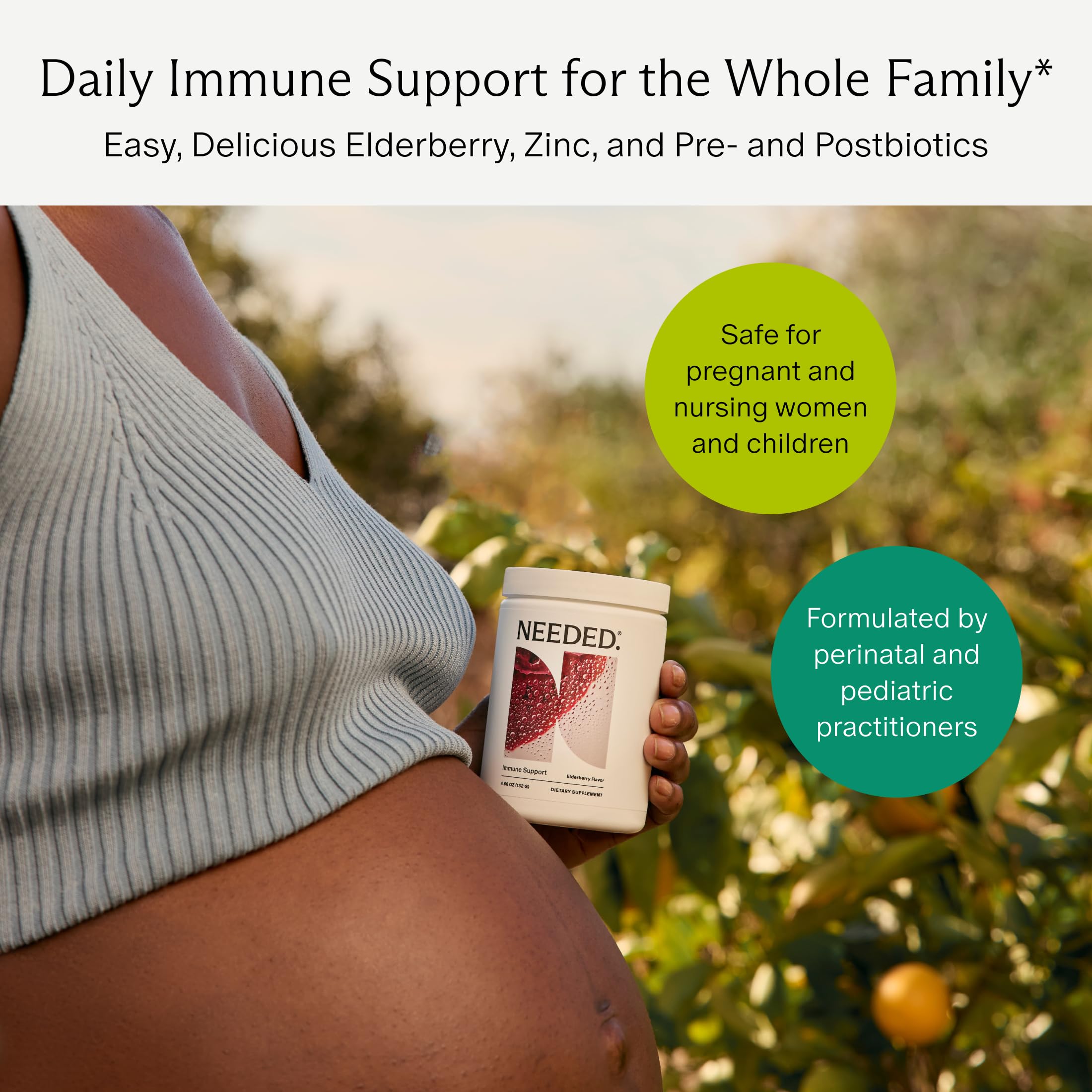 Needed.® Immune Support Immunity Powder, Zinc with Elderberry — Amazon image 3