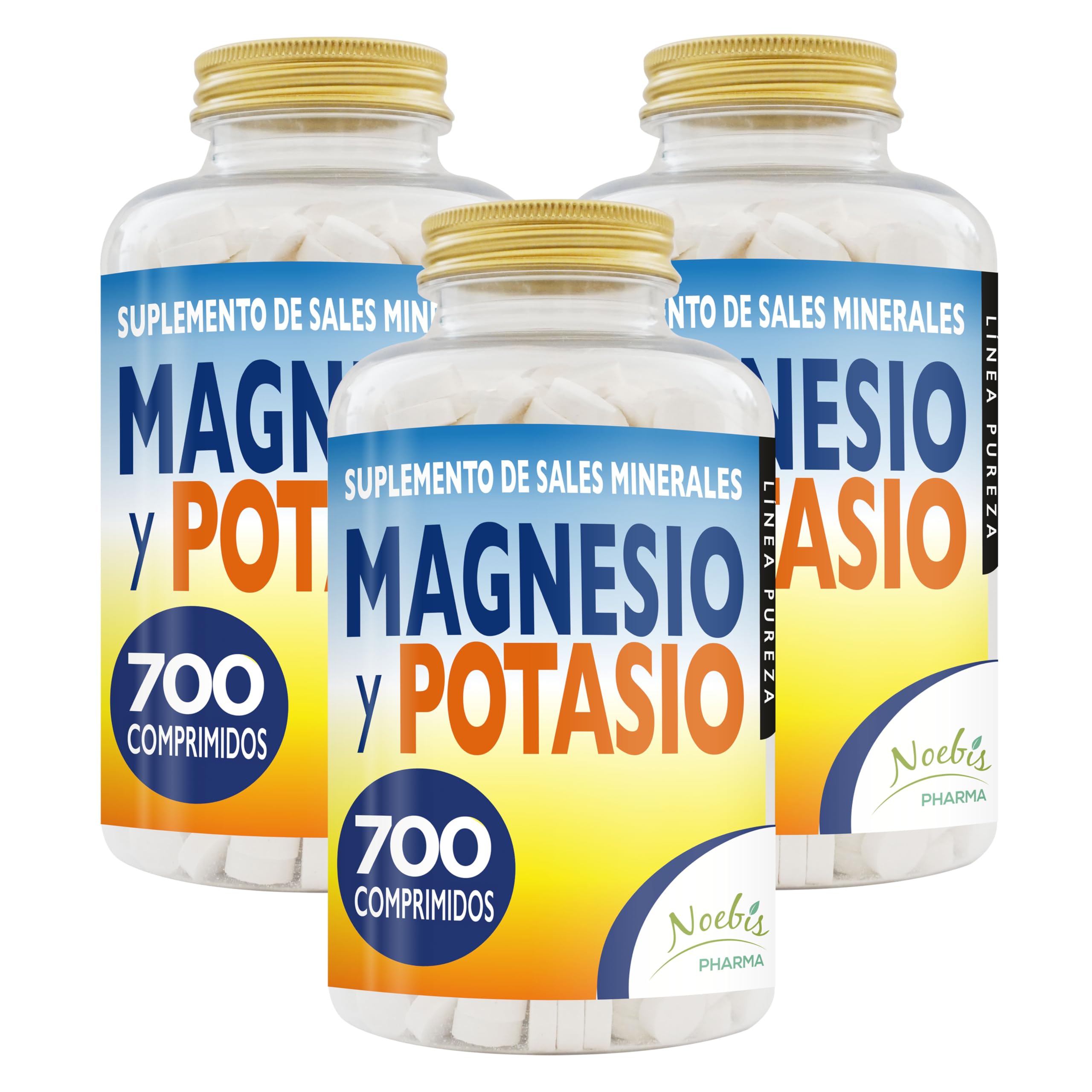Magnesio y Potasio 2100 Comprimidos - Citrato de Magnesio y Citrato de Potasio - Contra el Cansancio y la Fatiga Física, Calor, Sales Minerales Orgánicas de Alta Asimilaridad