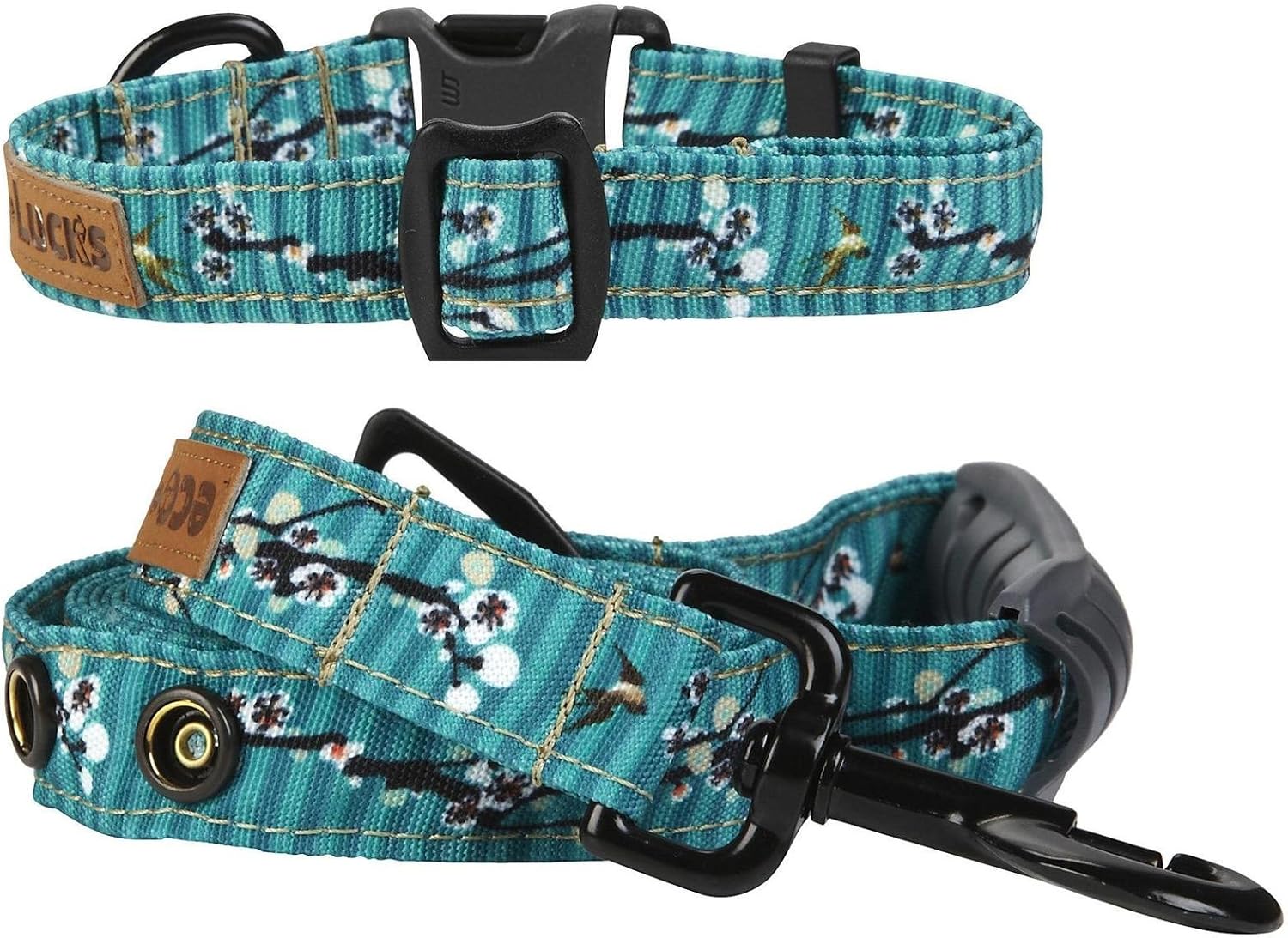 Dublin Dog Collar & Leash Set Hong Kong Seas Medium