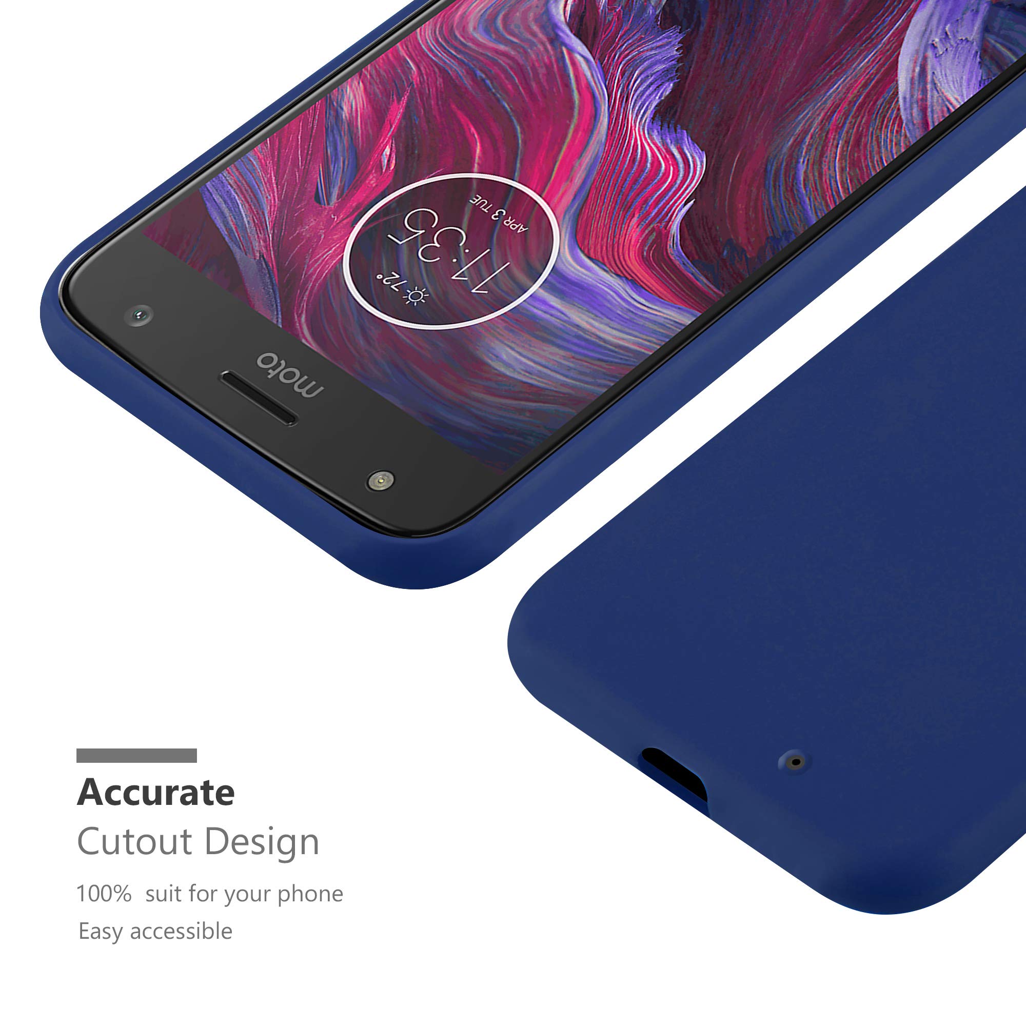 Cadorabo Custodia Candy Per Motorola Moto X4 – Cover Morbida In TPU Nero – Sottile, Antiurto E Anti-sgancio