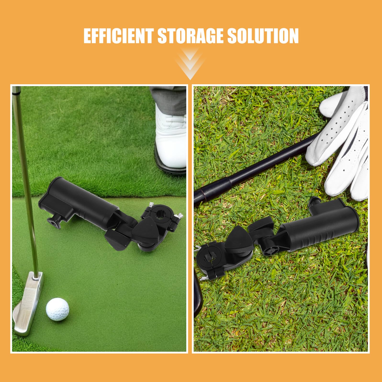 2 Stück Pack Schirmhalter für Golftrolleys Kunststoff Schirmklemme mit Sicherem Halt Montagehalterung für Golfwagen und Outdoor Sport