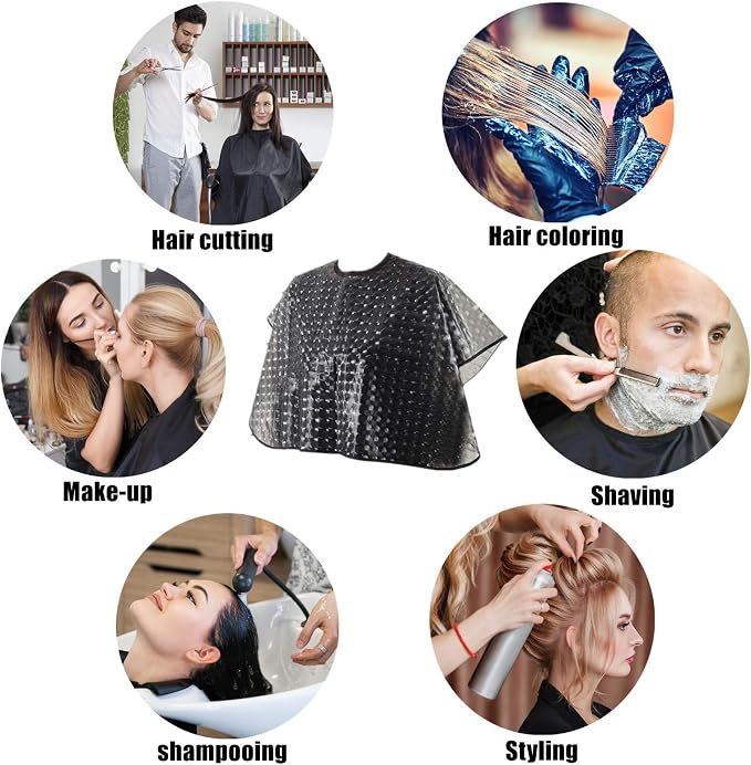 Capa impermeable unisex para teñido de cabello miniatura 7