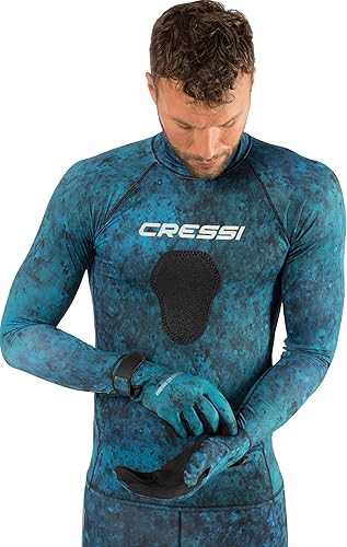 Miniatura 2 de Cressi Guantes de pesca submarina con estampado de camuflaje hechos de neopreno elástico obtén The Hunter Equipment