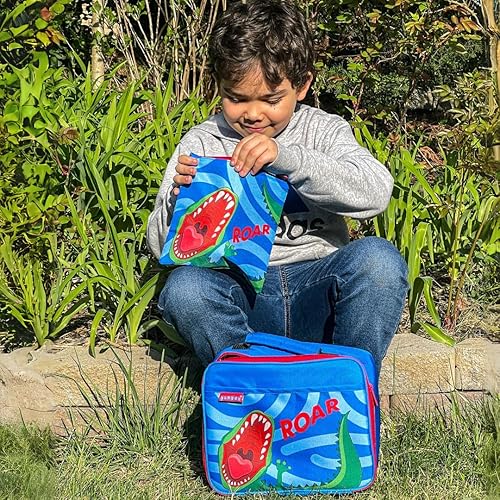 Miniatura 8 de Yumbox Bolsa de sándwich de amplia apertura, interior aislado, tela reutilizable, lavable, segura para alimentos, sin BPA, 8 x 7.5 pulgadas (paquete