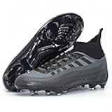 Soccer Cleats for Mens Womens Lace-Up Outdoor Professional Training Turf Football Boots High Ankle Baseball Shoes