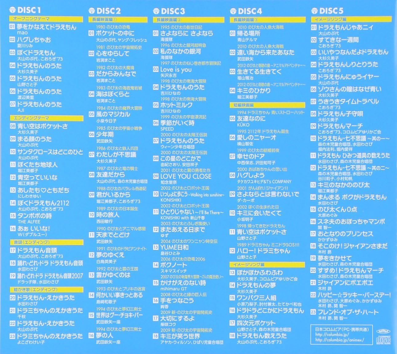 Amazon 藤子 F 不二雄生誕80周年 ドラえもん 歌の大全集 V A アニメ ミュージック Amazon 藤子 F 不二雄生誕80周年 ドラえもん 歌の大全集 V A アニメ ミュージック