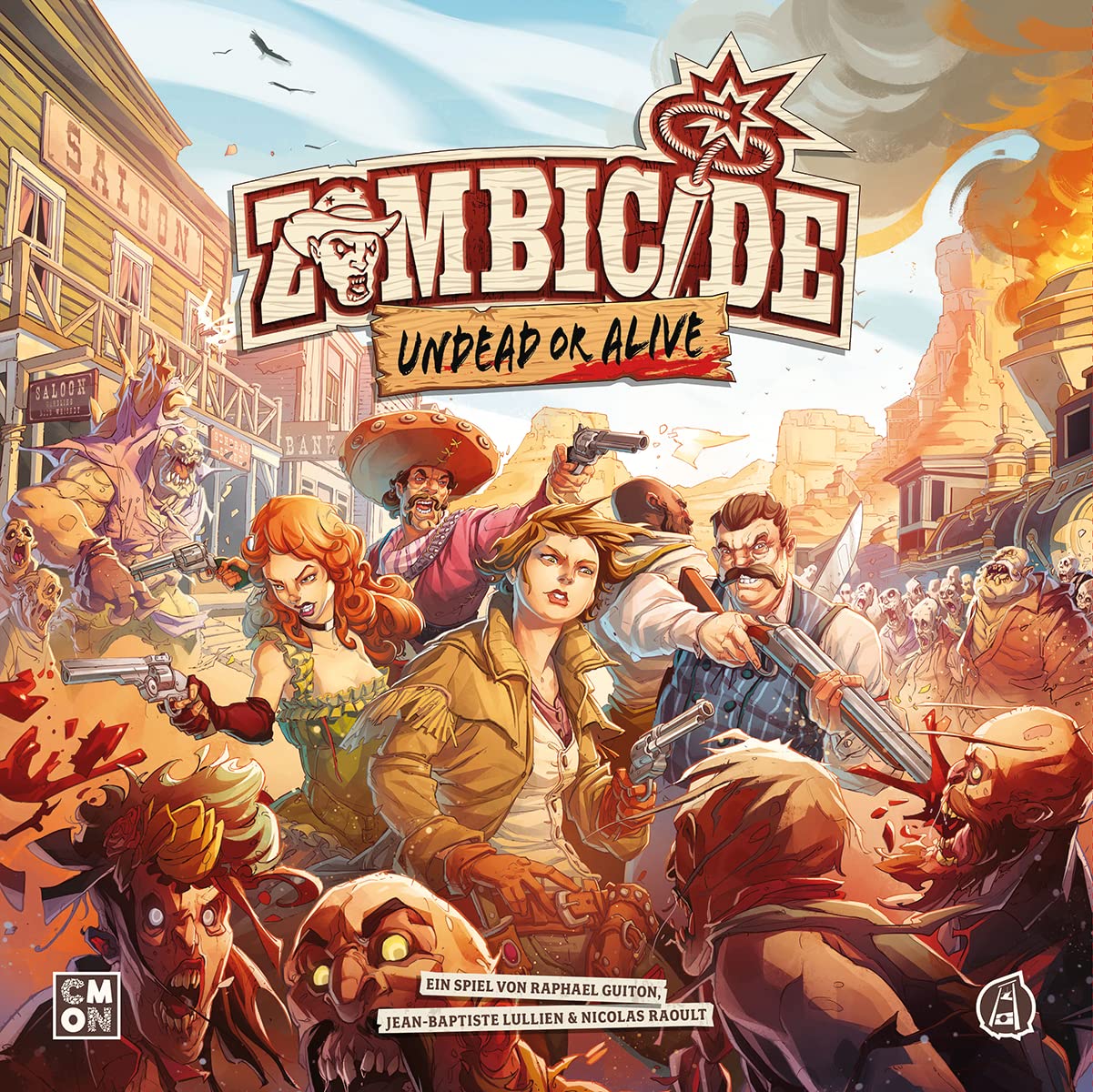 CMON, Zombicide: Undead or Alive, Grundspiel, Kennerspiel, Dungeon Crawler, 1-6 Spieler, Ab 14+ Jahren, 60 Minuten, Deutsch