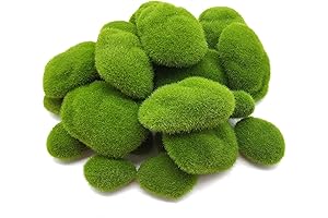 RONYOUNG 30 Artificial Green Moss Balls for Craft