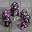 CiaraQ DND Polyhedral Dice Set with a Black Dice Bag for D&D RPG MTG Role Playing Table Games