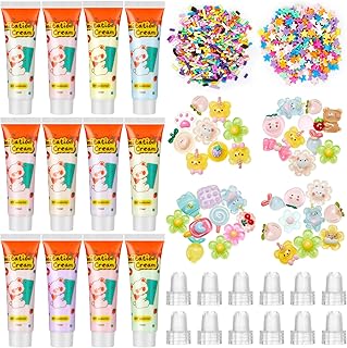Lineshading 12 Set DIY Phone Case Kit Whipped Cream Glue Kit Include 12 ...