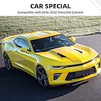 Vista 6 de Cubierta lateral de panel de palanca de cambios de fibra de carbono para Chevrolet Chevy Camaro 2016-2026, accesorios interiores