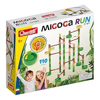 Quercetti Migoga Run Jungle, Pista Biglie per Bambini 4-10 Anni