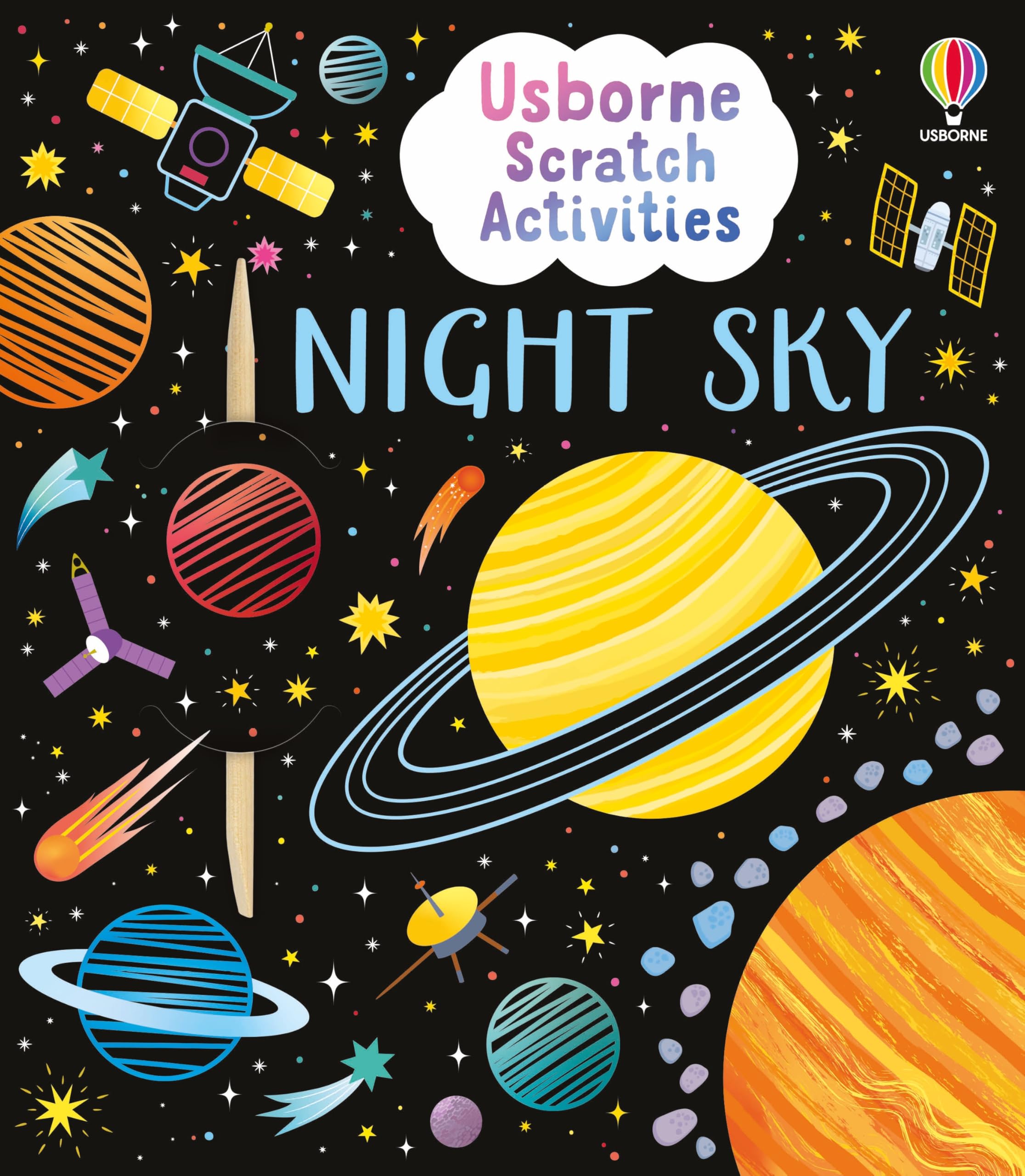 Usborne Scratch Activities Night Sky: A Stunning Scratch Activity Book Introduction to Space, Stars, and Planets
