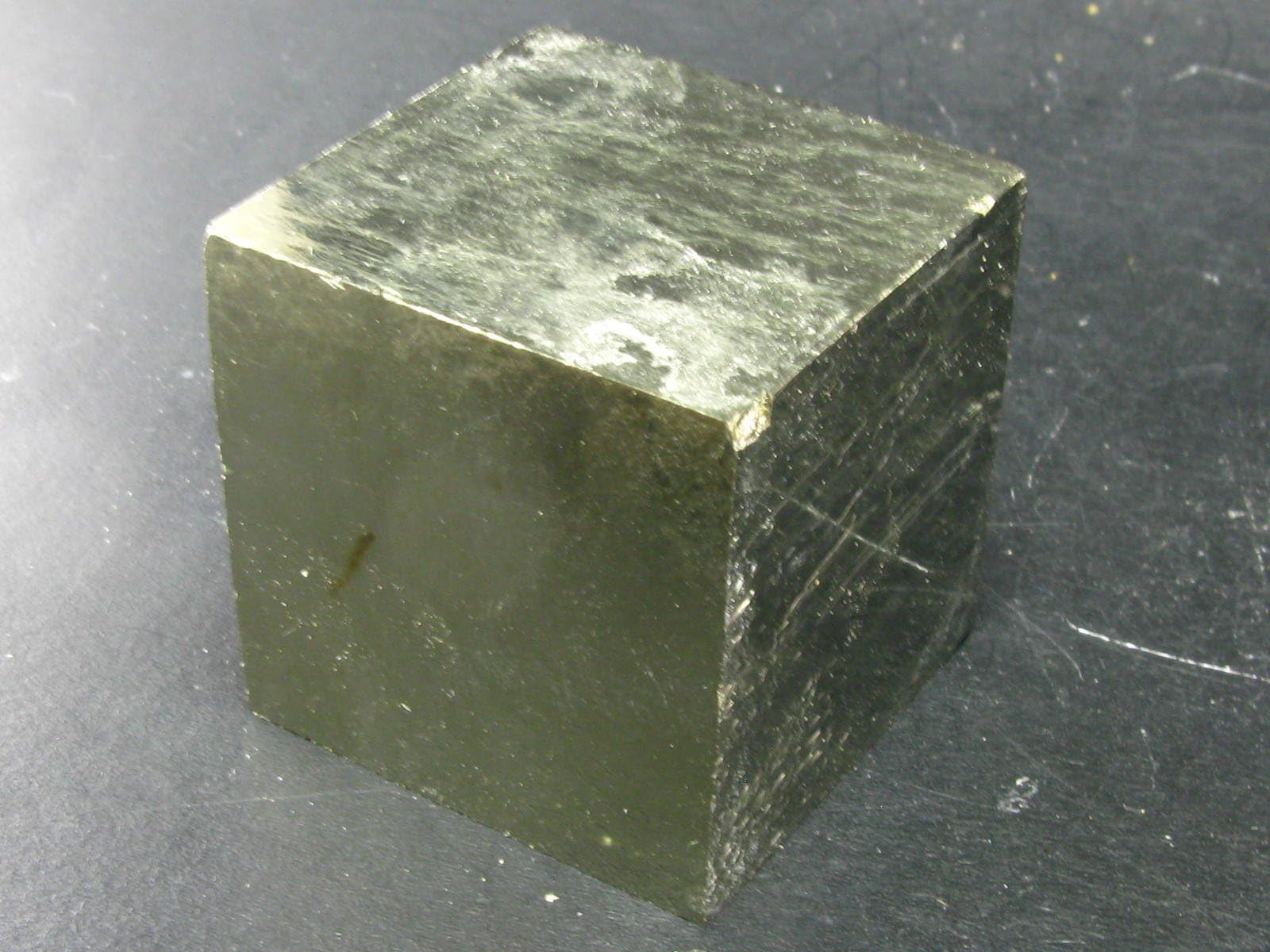 Perfect Cube Pyrite Crystal From Spain - 1.3"