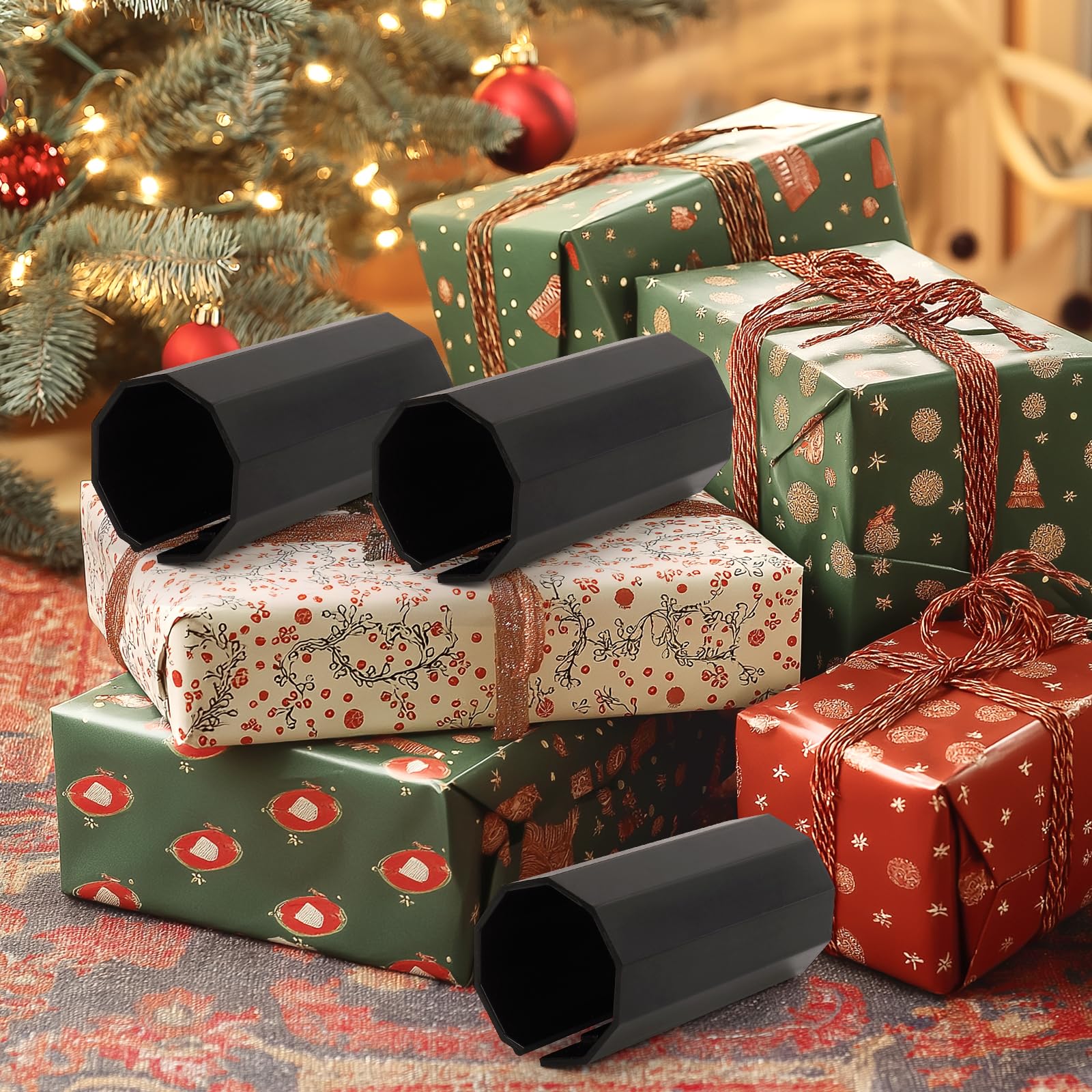 Carastek 3 Pezzi Taglierina per Carta da Regalo,Strumento per Tagliare Rotoli di Carta Regalo da ImballaggioDispositivo di taglio per Halloween, compleanni, feste e confezioni regalo (3 Pezzi)