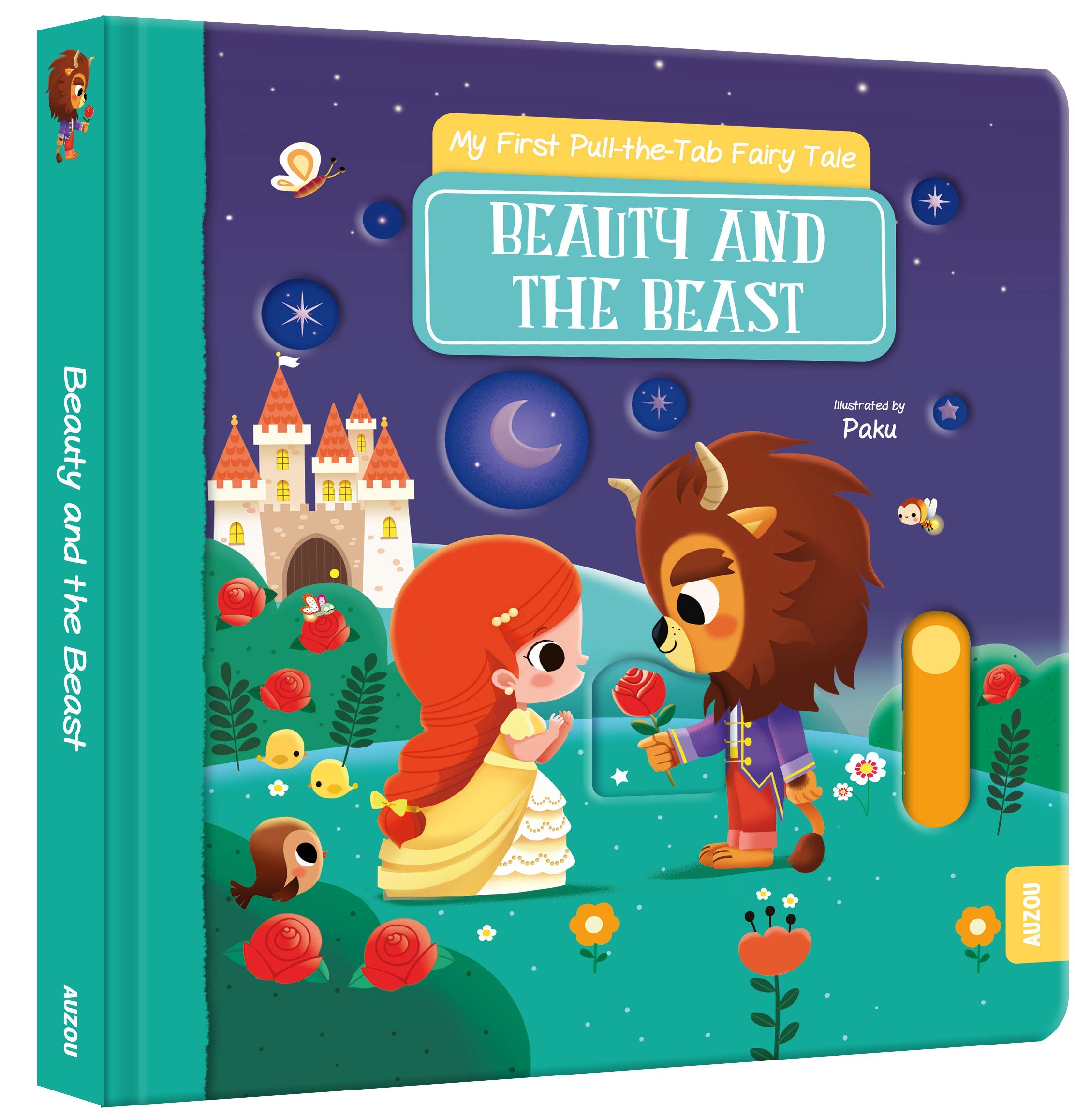 My First Pull-the-Tab Fairy Tale: Beauty and the  by Auzou Publishing BOARD BOOK