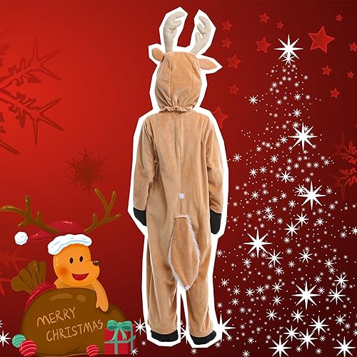 Miniatura 3 de Disfraz de animal para niños, mameluco de animal de Navidad para niño y niña, traje de una pieza de animal de Halloween para niño