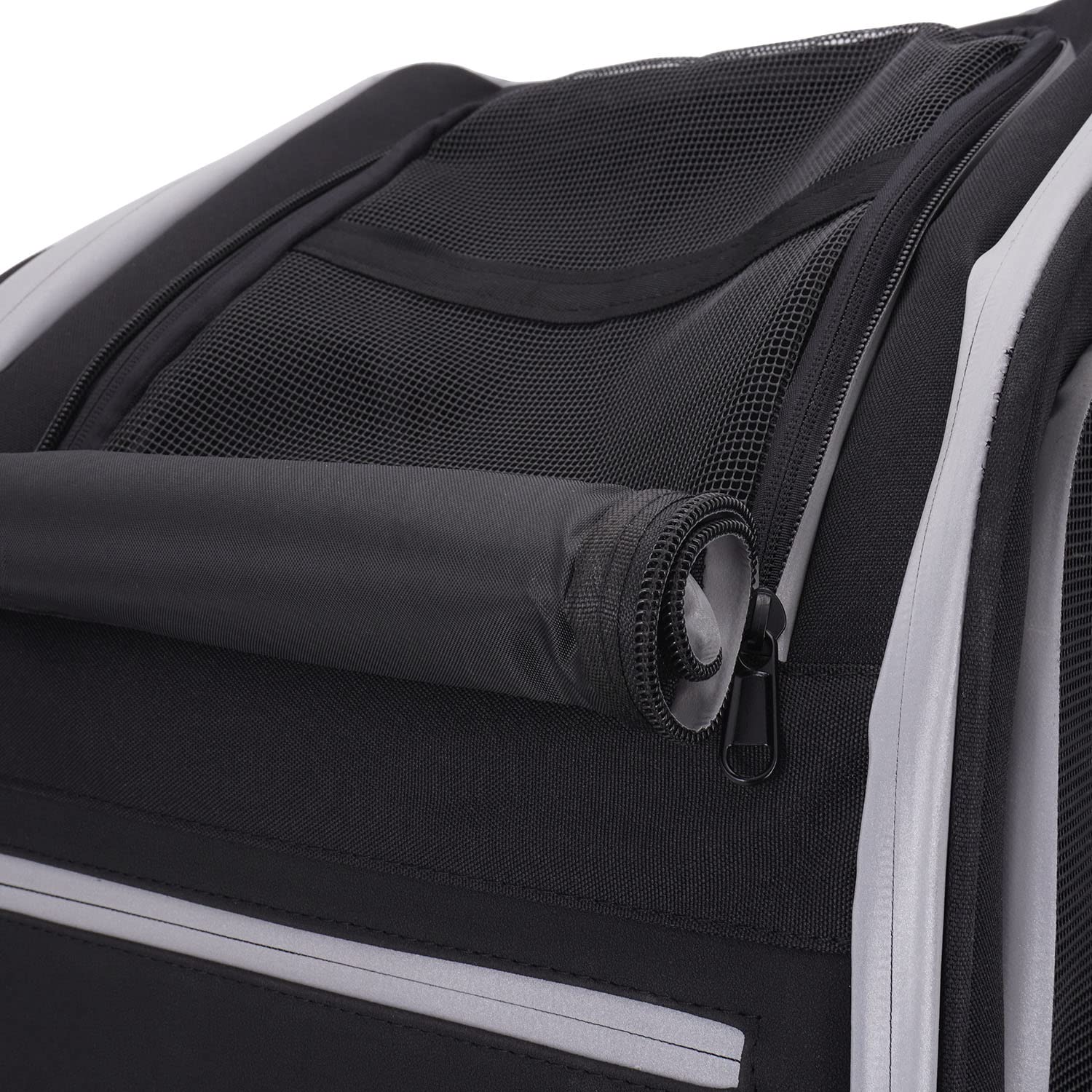 Mochila de Mascotas,Bolsas de Transporte Perros Gatos Moto | Transportadores de Mascotas Mejorados,Capacidad de Carga Portátil,Mochila Plegable para Perros