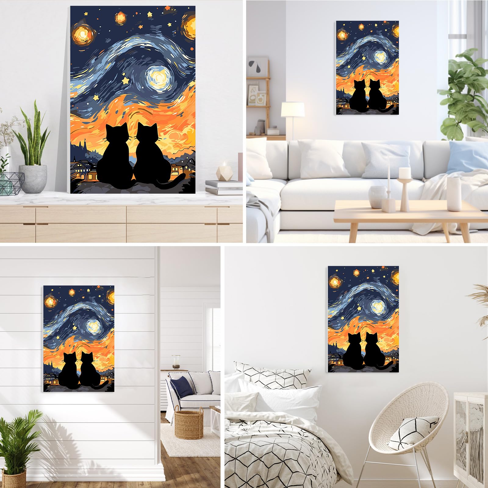 HEIBAGO – Peinture à Numéros Sur Toile 40x50 Cm, Fleurs Et Bus, Kit Acrylique Avec Pinceaux, Activité Détente Pour Adultes Et Enfants