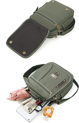 Miniatura 5 de Bolso de mano para hombre, bolso de hombro pequeño de lona, bolso de mensajero, bolsa de viaje, bolsa de trabajo para hombre