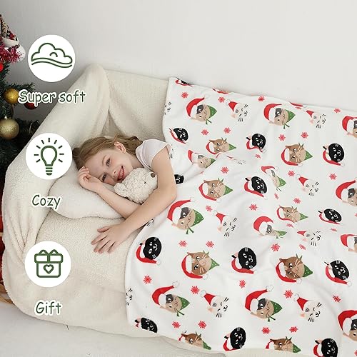 Miniatura 5 de Manta de unicornio para niñas, manta de franela suave y acogedora para niños y niñas, bonita manta para sofá o cama, regalo de cumpleaños de Navidad