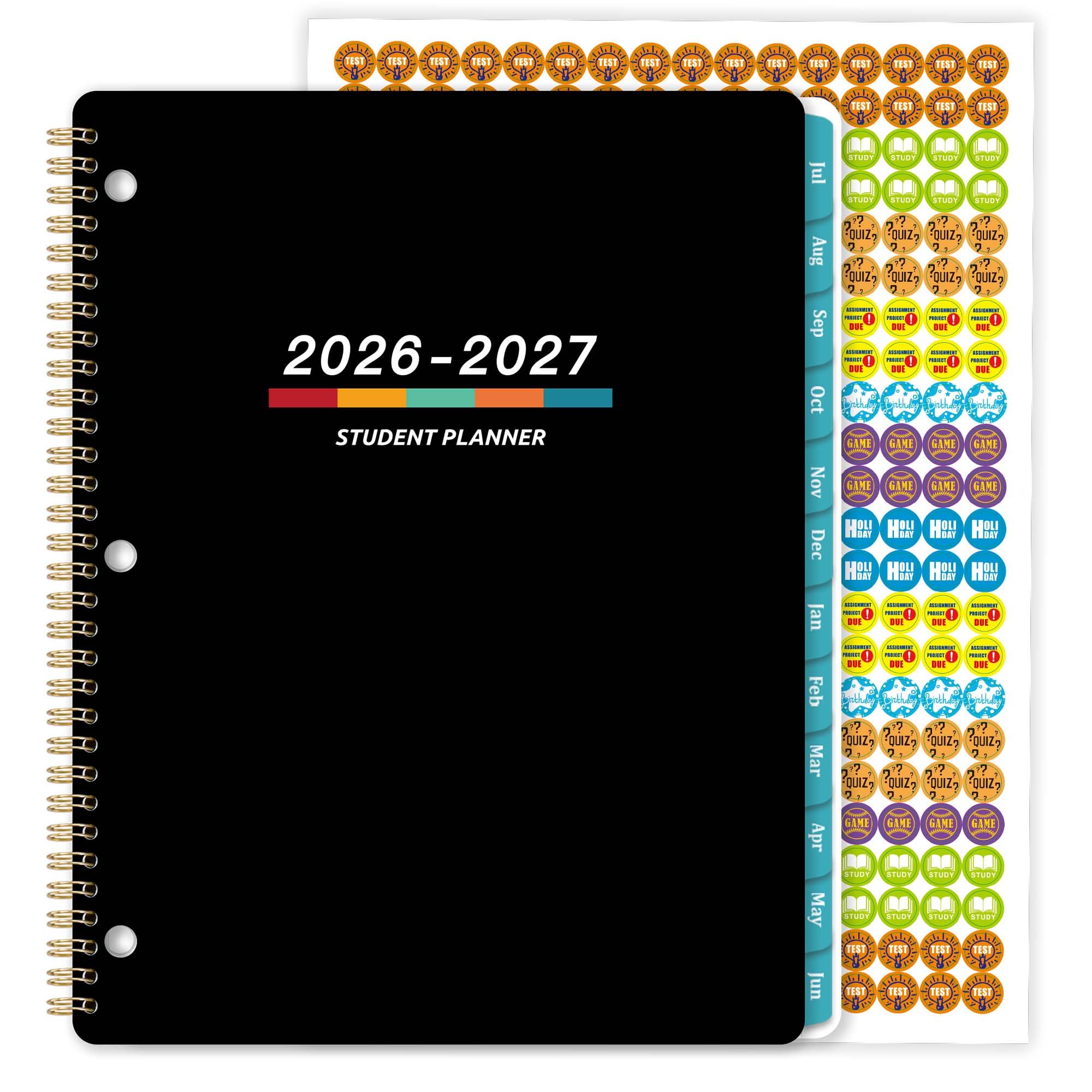 Student Planner 2026-2027 - Academic Planner 2026-2027, July 2026 - June 2027, 11" × 9", Weekly Lesson Planners, Monthly & Weekly School Planners for