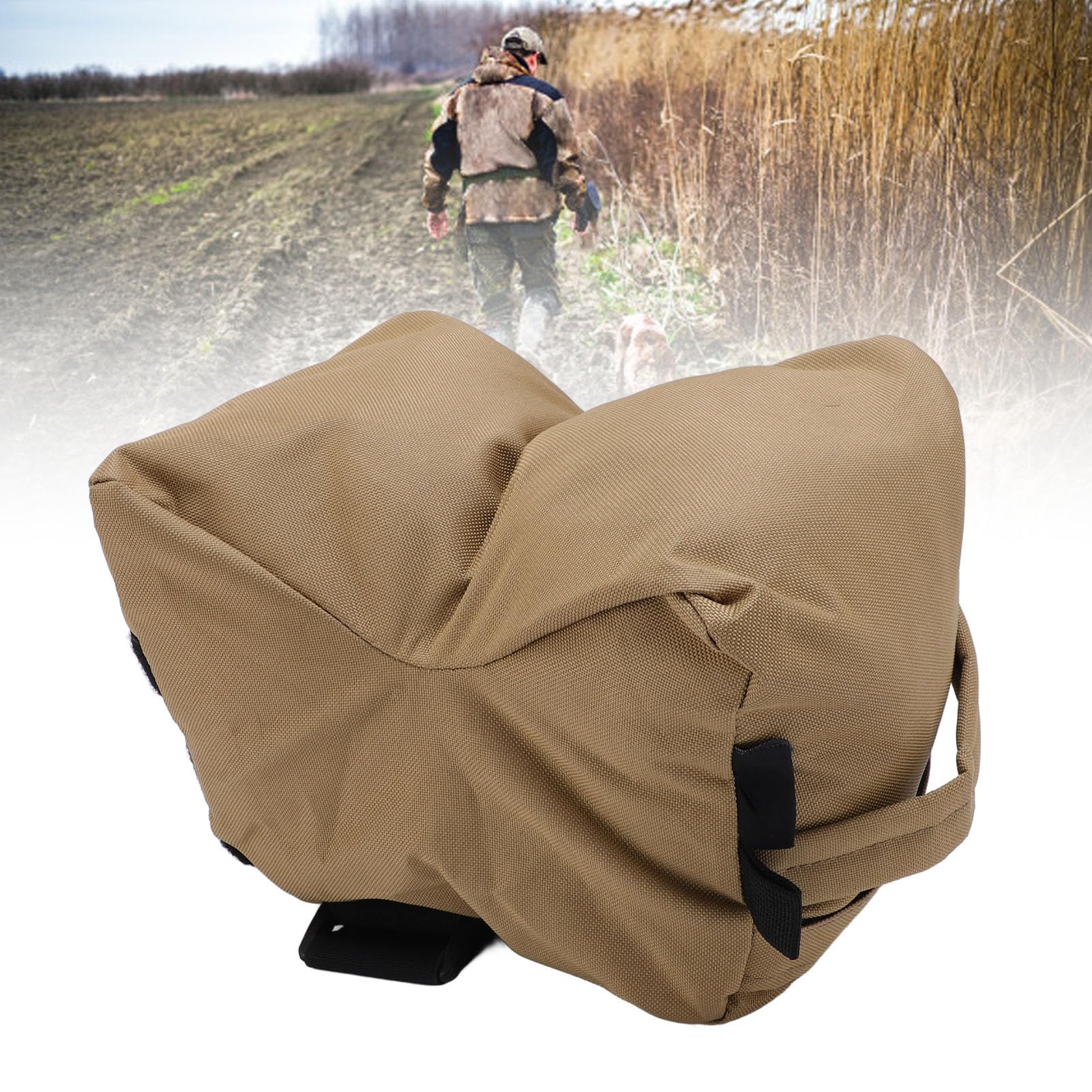 Luocute Borsa per Il Tiro All'aperto, Panca per Tiro Sportivo con Bersaglio Supporto Anteriore e Posteriore Supporto per Sacco di Sabbia, Tessuto Oxford, per la Fotografia di Caccia,