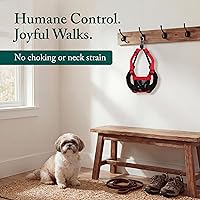 Vista 2 de Arnés para perro Sporn sin tirones para perros pequeños - Malla roja, nylon resistente, transpirable, liviano, ajustable, acolchado, suave y fácil