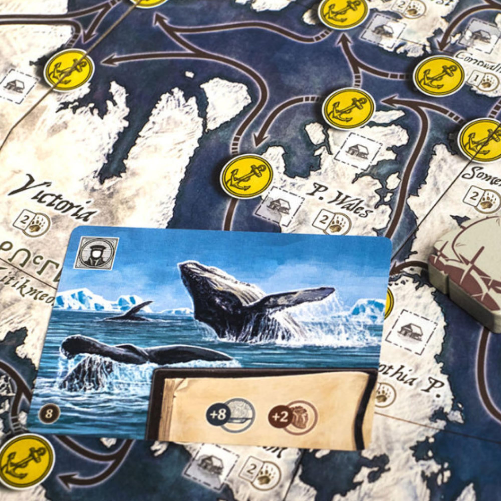 2Tomatoes Games | Through Ice and Snow | Juego de Mesa de Exploración en el Ártico | Estrategia y Aventura | 1-4 Jugadores | +14 | Español, Alemán, Inglés y Francés | Histórico, Lugares, Marítimo