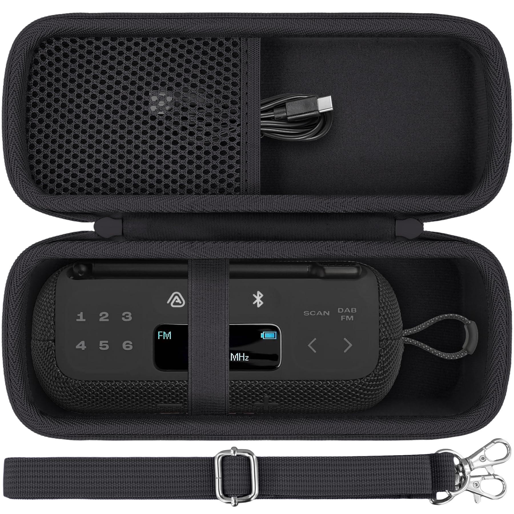 co2CREA Dur Étui de Voyage Rigide Housse Cas Coque pour JBL Tuner 3 Portable