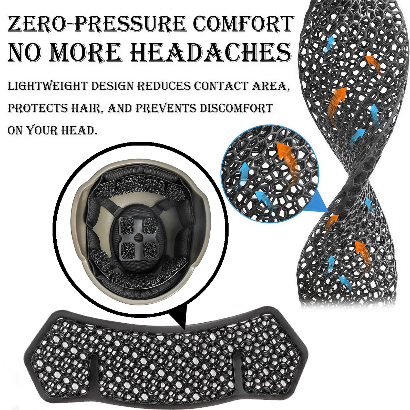 Almohadillas para Casco Militar, Forro Táctico para Casco con Alta Amortiguación y Tecnología Nano