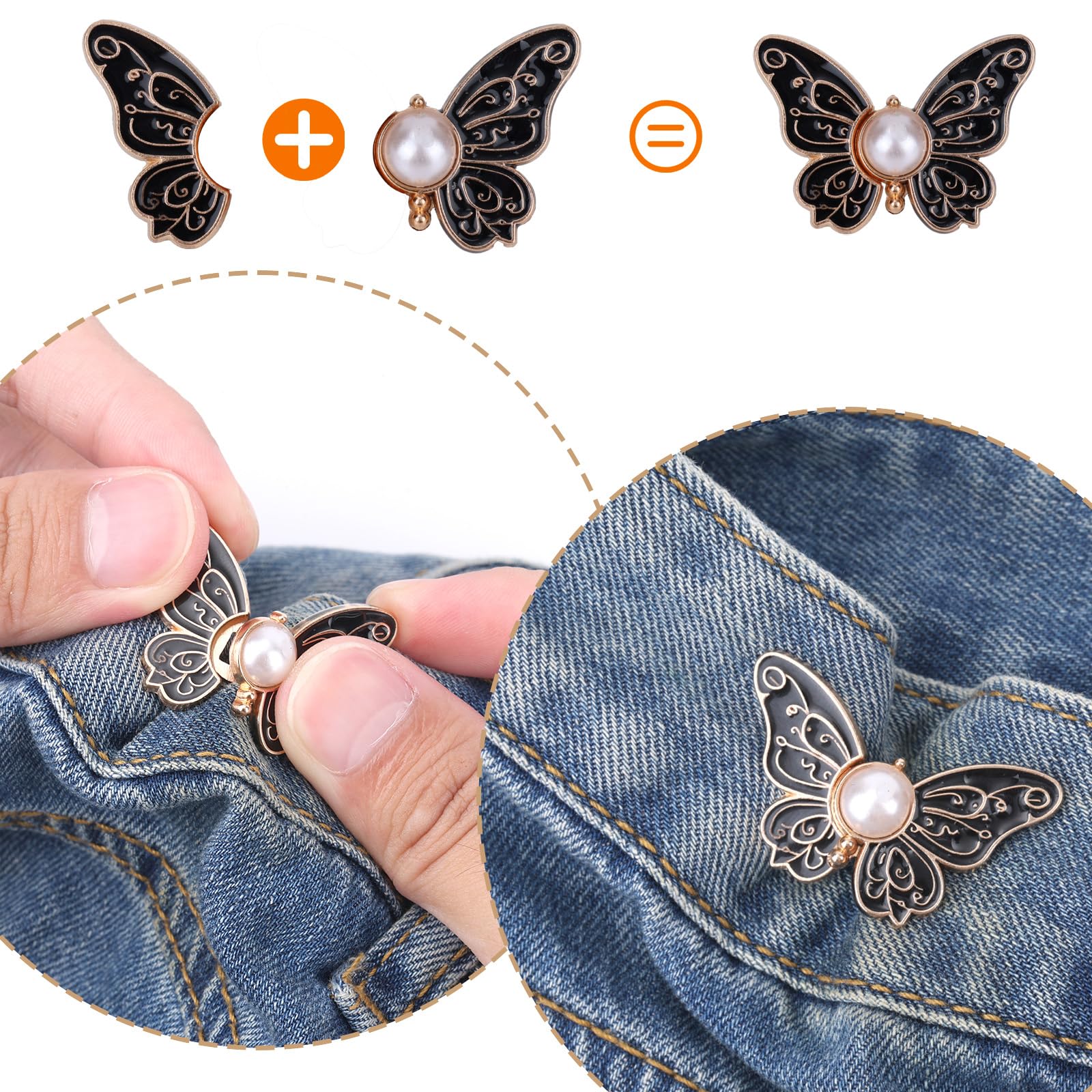 6 pezzi fata farfalla Fermaglio per capelli Set , carino Accessori per