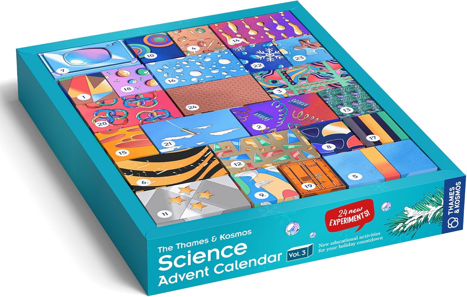 The Thames & Kosmos Science Advent Calendar Vol 3 | 24 Daily STEM Experiments in Chemistry, Biology & Physics, Countdown to Winter Holiday Celebrations | Fun, Wholesome Family Tradition (2025 Version)