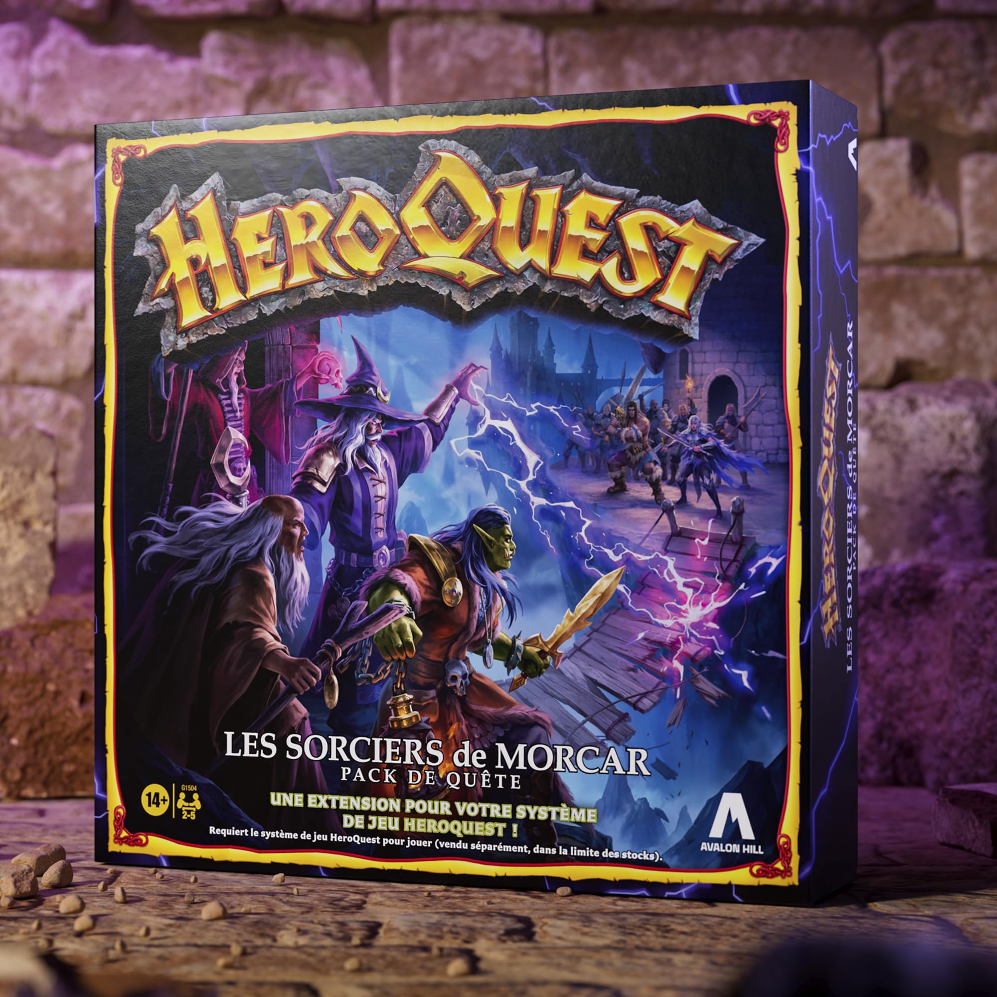 Avalon Hill HeroQuest, Wizards of Morcar Quest Pack (sistema di gioco HeroQuest richiesto) - Versione francese