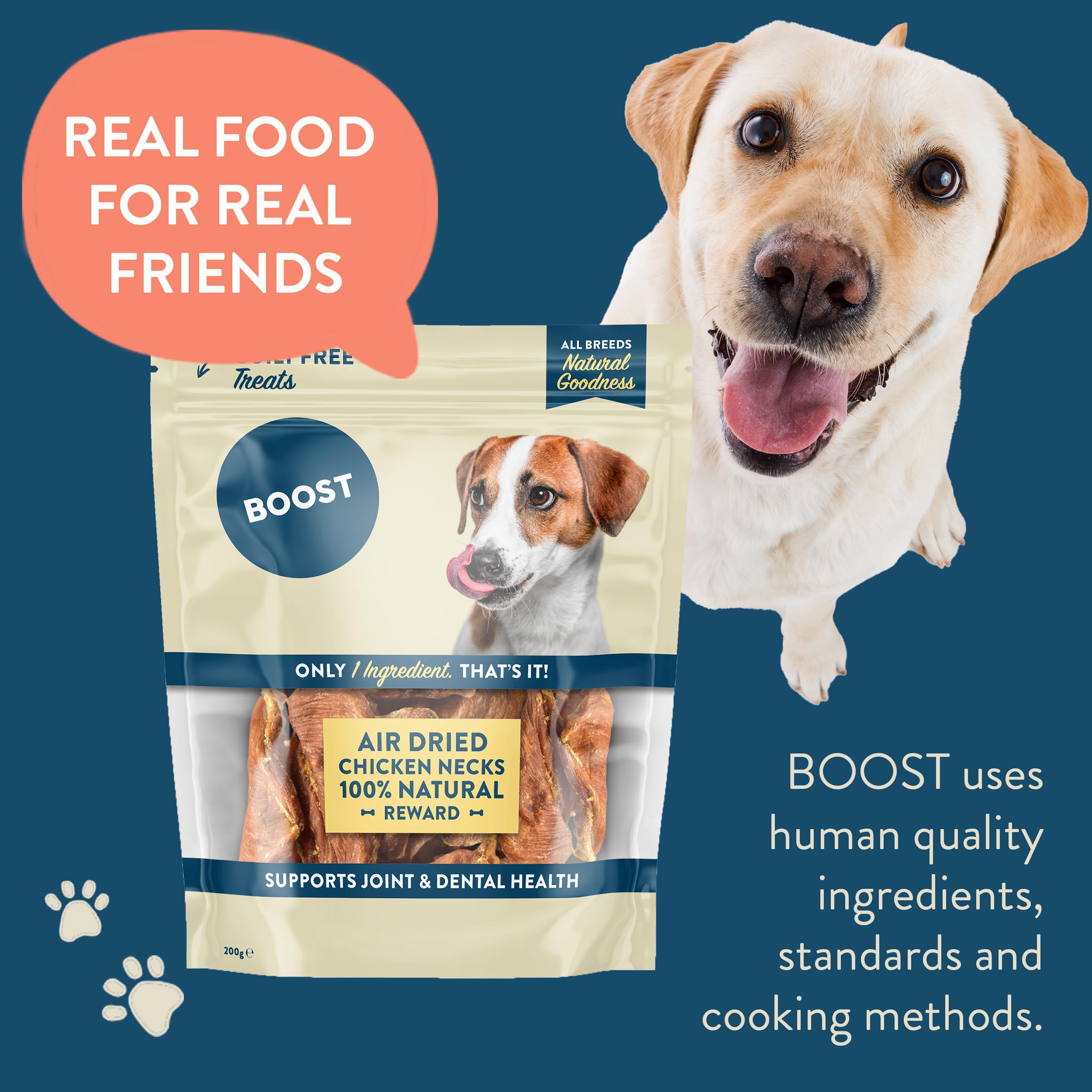 BOOST Air-Dried Grain-Free Treats for Dogs, 100% Natural Dog Chews, Nothing Artificial, Single Ingredient - Image 2