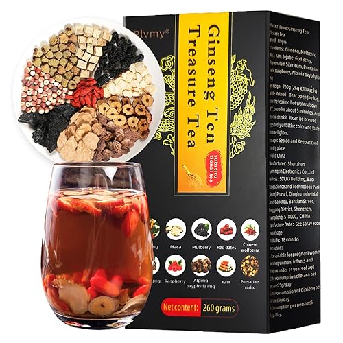 Miniatura 8 de 30 piezas de Té de Diente de León y Goji, Té de Bayas de Goji y Crisantemo con Semillas de Cassia, Siete Ingredientes Herbales Naturales, Para la